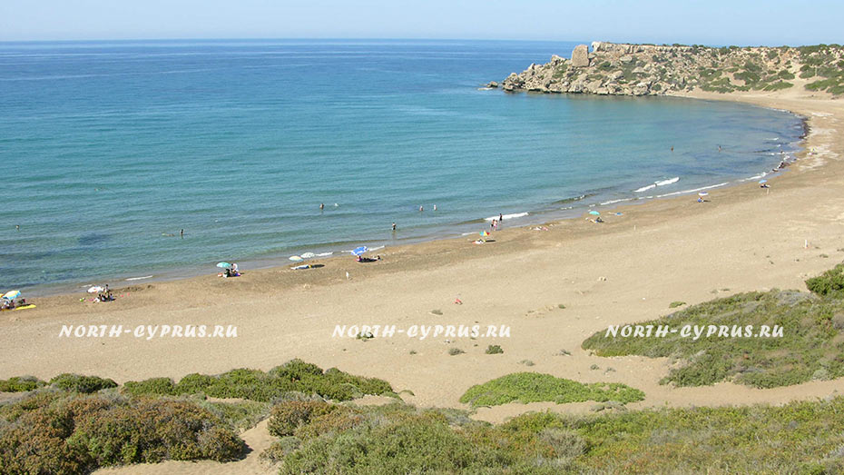 Черепаший пляж Алагади на Северном Кипре
