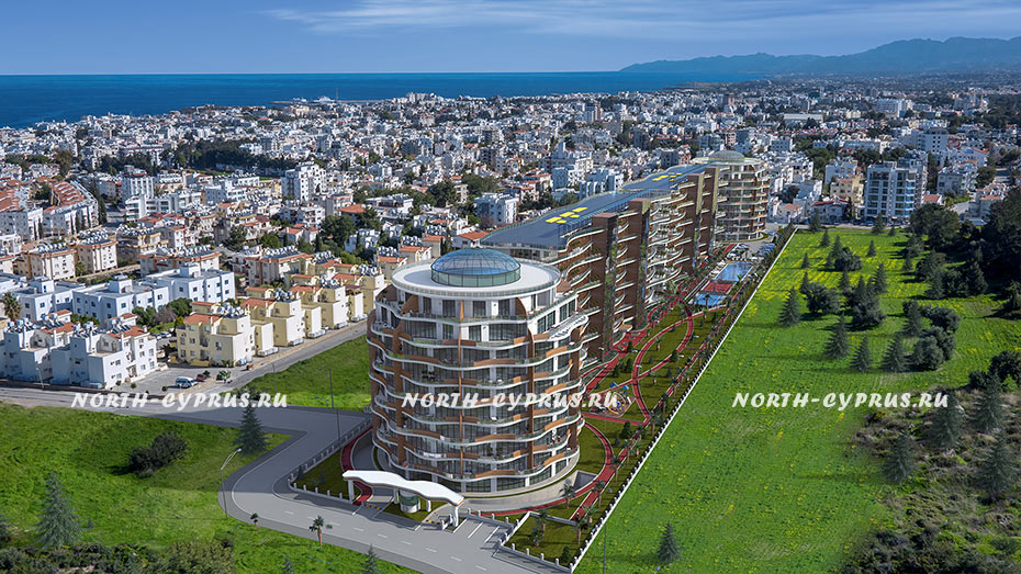 Четырехкомнатная квартира с видом на море и горы на Кипре
